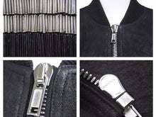 画像をギャラリービューアに読み込む, Rick Owens リックオウエンス 17SS RP17S3711-LBB ボンバージャケット ブラック 異素材パーツ サイズ38 レディース 美品 中古 40216