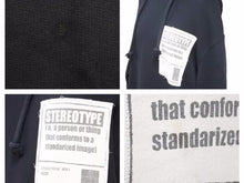 画像をギャラリービューアに読み込む, Maison Margiela メゾンマルジェラ ステレオタイプ スウェット パーカー S50GU0056 ブラック サイズ48 中古 40419