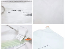 画像をギャラリービューアに読み込む, OFF WHITE オフホワイト 2WAY バック ショッパー トートバッグ クロスアローロゴ ハンドバッグ 肩掛け ホワイト 中古 40576
