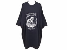 Load image into Gallery viewer, VETEMENTS ヴェトモン ダブルユニコーン 22SS ロゴ 半袖Tシャツ UE52TR200B ブラック ユニセックス 美品 40612