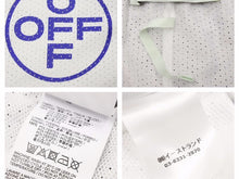 画像をギャラリービューアに読み込む, Off-White オフホワイト メッシュ ハーフパンツ ヴァージル アブロー ホワイト ブルー ポリエステル メンズ サイズXL 美品 40614