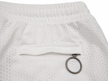 画像をギャラリービューアに読み込む, Off-White オフホワイト メッシュ ハーフパンツ ヴァージル アブロー ホワイト ブルー ポリエステル メンズ サイズXL 美品 40614