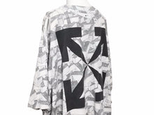 画像をギャラリービューアに読み込む, OFF-WHITE オフホワイト アロー ロゴ Tシャツ OMAA038R20185033 半袖シャツ トップス グレー サイズXL 中古 40644