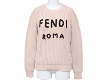 画像をギャラリービューアに読み込む, 2020年 FENDI フェンディ ニット トップス ロゴ サイズ38 FZX624AEPZ ピンク トップス セーター 40795