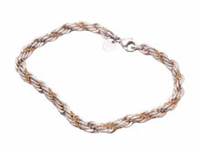 画像をギャラリービューアに読み込む, Tiffany ティファニー ツイスト ブレスレット シルバー ゴールド ヴィンテージ 中古 40908 正規品