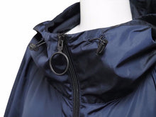 画像をギャラリービューアに読み込む, OFF-WHITE オフホワイト ロゴプリントフーデッドナイロンジャケット ネイビー OMEB009E18A23003 サイズL 40914