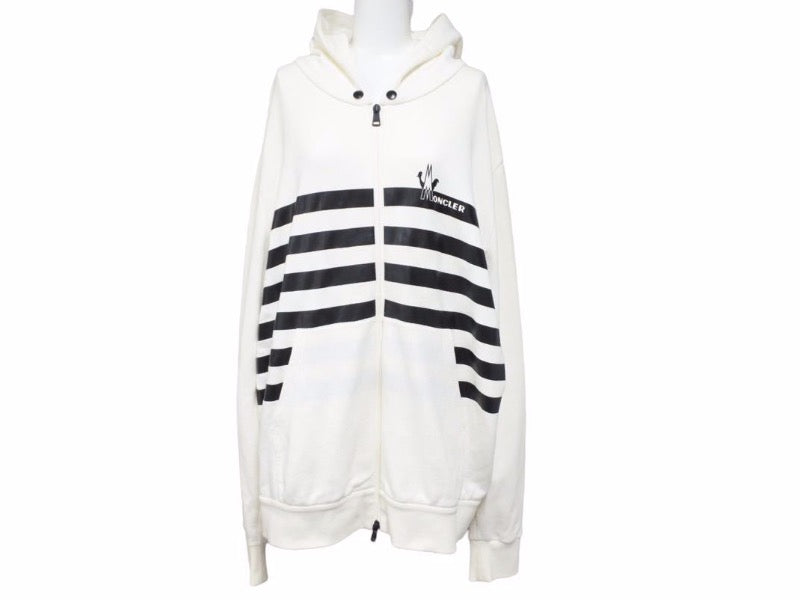 MONCLER モンクレール ダブルジップ ライン パーカー トップス フーディ― F10918G71110 8098U サイズXXXL 美品 40982