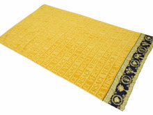 画像をギャラリービューアに読み込む, 美品 VERSACE ヴェルサーチ BAROQUE バロック バスタオル ZTO101601-ZCOSP052 ブランケット イエロー 41139