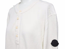 画像をギャラリービューアに読み込む, モンクレール シャツ MAGLIA SERAFINO F10918G72300 白 ホワイト 長袖Tシャツ ボタン 美品 41153