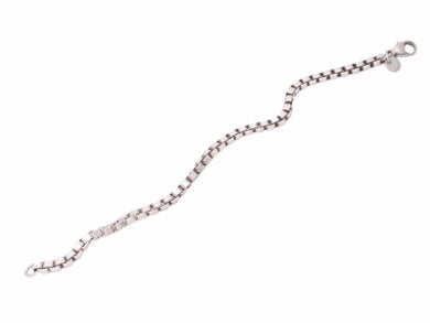 美品 TIFFANY&Co. ティファニー ブレスレット ベネチアン シルバー925 16.3g アクセサリー 小物 中古 41324