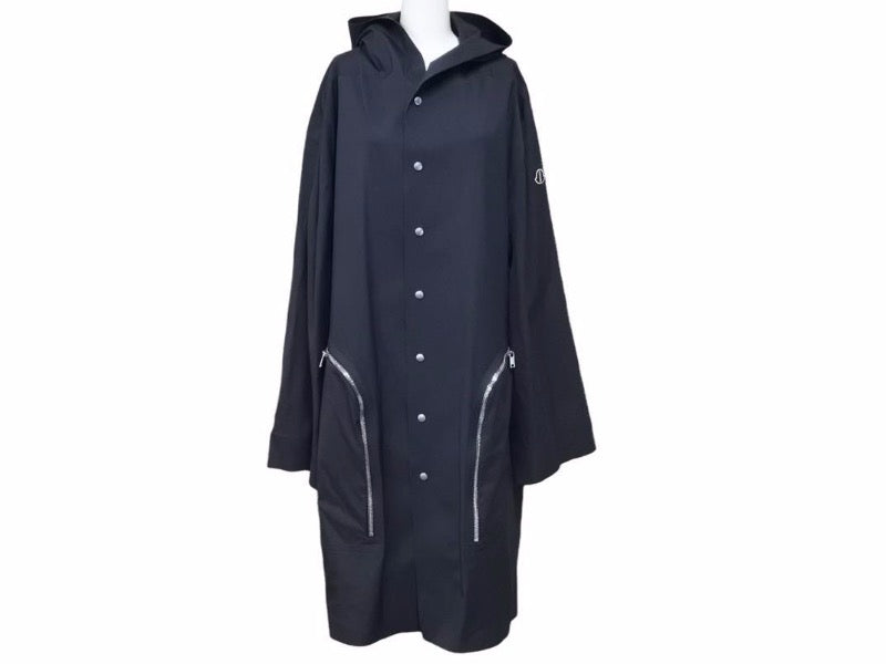 Moncler Rick Owens モンクレール リックオウエンス NESBITT コート ナイロンパーカー ブラック サイズ2 美品 中古 41704