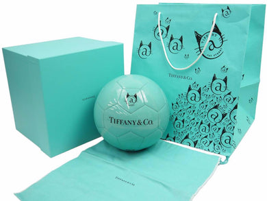 未使用 Tiffany ティファニー×スポルディング サッカーボール キャットストリート限定 合成皮革 ティファニーブルー 42144