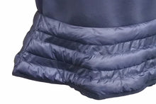 画像をギャラリービューアに読み込む, MONCLER モンクレール ワンピース トップス ABITO CORTO ひざ丈 ナイロン 切替 コットン ネイビー 美品 中古 42286