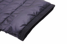 画像をギャラリービューアに読み込む, MONCLER モンクレール ワンピース トップス ABITO CORTO ひざ丈 ナイロン 切替 コットン ネイビー 美品 中古 42286