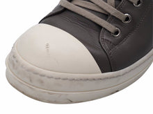 画像をギャラリービューアに読み込む, Rick Owens リック オウエンス LPO LOW SNEAKERS MILK 21SS RU21S6891 レザー ラモーンズ グレー サイズ EU40 良品 中古 42298