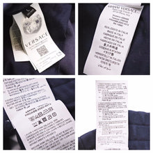 画像をギャラリービューアに読み込む, VERSACE ヴェルサーチ トレゾール ドゥ ラ メール スウェットパンツ 2021SS A89405 ネイビー サイズL 美品 中古 42319