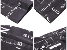 画像をギャラリービューアに読み込む, GIVENCHY ジバンシー ジバンシィ ロゴプリントシャツ オールオーバーロゴシャツ コットン 19AW ブラック サイズ39 美品 中古 42472