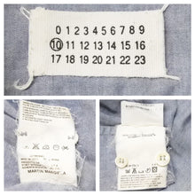 画像をギャラリービューアに読み込む, Martin Margiela マルタンマルジェラ 半袖シャツ トップス 袖切りっぱなし コットン ブルー 美品 中古 42669