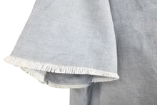 画像をギャラリービューアに読み込む, Martin Margiela マルタンマルジェラ 半袖シャツ トップス 袖切りっぱなし コットン ブルー 美品 中古 42669