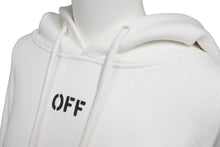 画像をギャラリービューアに読み込む, OFF WHITE オフホワイト パーカー トレーナー ホワイト バックプリント スプレー Mirror 2017 サイズL 中古 42708