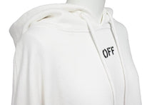 画像をギャラリービューアに読み込む, OFF WHITE オフホワイト パーカー トレーナー ホワイト バックプリント スプレー Mirror 2017 サイズL 中古 42708