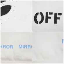 画像をギャラリービューアに読み込む, OFF WHITE オフホワイト パーカー トレーナー ホワイト バックプリント スプレー Mirror 2017 サイズL 中古 42708