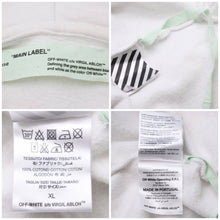 画像をギャラリービューアに読み込む, OFF WHITE オフホワイト パーカー トレーナー ホワイト バックプリント スプレー Mirror 2017 サイズL 中古 42708
