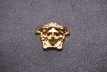 画像をギャラリービューアに読み込む, Versace ヴェルサーチ フラグメントケース コインケース カードケース ゴールド ブラック レザー DP38435 美品 中古 42824