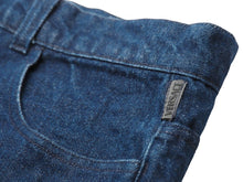 画像をギャラリービューアに読み込む, VERSACE ヴェルサーチ デニムパンツ ジーンズ ボトムス メデューサボタン デニム ネイビー 美品 中古 43431