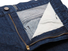 画像をギャラリービューアに読み込む, VERSACE ヴェルサーチ デニムパンツ ジーンズ ボトムス メデューサボタン デニム ネイビー 美品 中古 43431