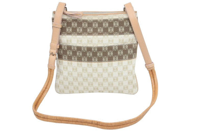 LOEWE ロエベ ショルダーバッグ クロスボディバッグ アナグラム ロゴグラム ヴィンテージ キャンバス ブラウン 良品 中古 43511