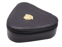 画像をギャラリービューアに読み込む, Gianni Versace ジャンニ ヴェルサーチ ジュエリーボックス メデューサ レザー ブラック ゴールド 美品 中古 43789