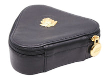 画像をギャラリービューアに読み込む, Gianni Versace ジャンニ ヴェルサーチ ジュエリーボックス メデューサ レザー ブラック ゴールド 美品 中古 43789