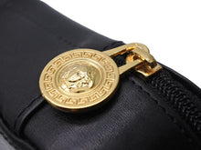 画像をギャラリービューアに読み込む, Gianni Versace ジャンニ ヴェルサーチ ジュエリーボックス メデューサ レザー ブラック ゴールド 美品 中古 43789