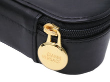 画像をギャラリービューアに読み込む, Gianni Versace ジャンニ ヴェルサーチ ジュエリーボックス メデューサ レザー ブラック ゴールド 美品 中古 43789