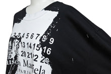 画像をギャラリービューアに読み込む, MAISON MARGIELA メゾンマルジェラ ロゴペイント 半袖Ｔシャツ ブラック ホワイト S29GC0282 S22816 サイズS 美品 中古 43815
