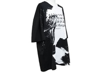 画像をギャラリービューアに読み込む, MAISON MARGIELA メゾンマルジェラ ロゴペイント 半袖Ｔシャツ ブラック ホワイト S29GC0282 S22816 サイズS 美品 中古 43815