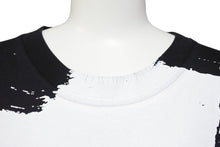 画像をギャラリービューアに読み込む, MAISON MARGIELA メゾンマルジェラ ロゴペイント 半袖Ｔシャツ ブラック ホワイト S29GC0282 S22816 サイズS 美品 中古 43815