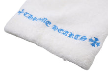 画像をギャラリービューアに読み込む, Chrome Hearts クロムハーツ バスローブ ルームウェア ホースシュー ホワイト ブルー コットン サイズM 美品 中古 43839