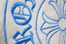 画像をギャラリービューアに読み込む, Chrome Hearts クロムハーツ バスローブ ルームウェア ホースシュー ホワイト ブルー コットン サイズM 美品 中古 43839