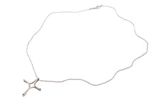 画像をギャラリービューアに読み込む, TIFFANY&amp;Co ティファニー オープンクロスネックレス インフィニティクロス エルサペレッティ 3.2g シルバー925 美品 中古 43855