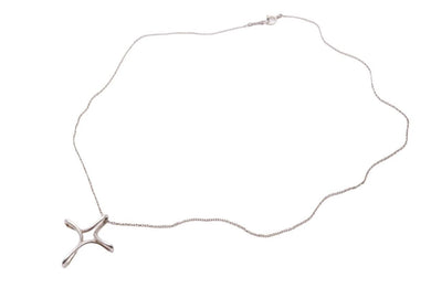 TIFFANY&Co ティファニー オープンクロスネックレス インフィニティクロス エルサペレッティ 3.2g シルバー925 美品 中古 43855