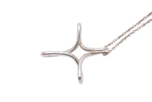 画像をギャラリービューアに読み込む, TIFFANY&amp;Co ティファニー オープンクロスネックレス インフィニティクロス エルサペレッティ 3.2g シルバー925 美品 中古 43855