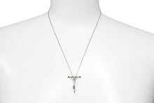 画像をギャラリービューアに読み込む, TIFFANY&amp;Co ティファニー クロスフィックス ロザリオ 十字架 ネックレス ヴィンテージ 2.9g シルバー925 良品 中古 43857