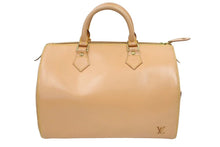 画像をギャラリービューアに読み込む, LOUIS VUITTON ルイヴィトン ハンドバッグ スピーディ30 ノマド M85392 ベージュ イニシャル入り 美品 中古 43894
