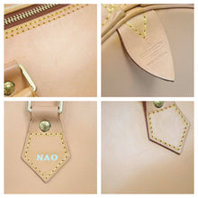 画像をギャラリービューアに読み込む, LOUIS VUITTON ルイヴィトン ハンドバッグ スピーディ30 ノマド M85392 ベージュ イニシャル入り 美品 中古 43894