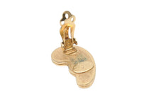 画像をギャラリービューアに読み込む, GIVENCHY ジバンシィ イヤリング ヴィンテージ アクセサリー 小物 そら豆形 GP ゴールド 美品 中古 44170