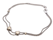 画像をギャラリービューアに読み込む, TIFFANY&amp;Co. ティファニー ダブル ハート ロープ ネックレス 925・750 コンビ シルバー ゴールド 43.3g 美品 中古 44184