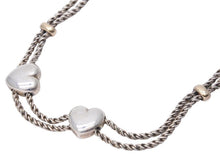 画像をギャラリービューアに読み込む, TIFFANY&amp;Co. ティファニー ダブル ハート ロープ ネックレス 925・750 コンビ シルバー ゴールド 43.3g 美品 中古 44184