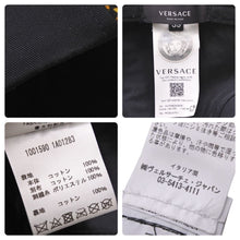 画像をギャラリービューアに読み込む, VERSACE ヴェルサーチ バロッコプリント メデューサ キャップ ブラック ゴールド ロゴ 帽子 サイズ59 美品 中古 44310
